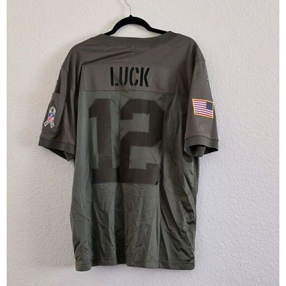 Nike Indianapolis Colts Andrew Luck 2019 Salute To Service Jersey - Men’s Large - Picture 8 of 13